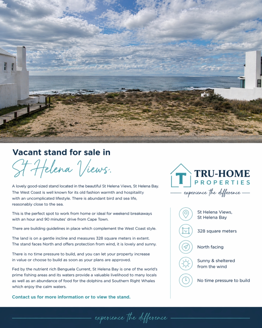 0 Bedroom Property for Sale in St Helena Views Western Cape
